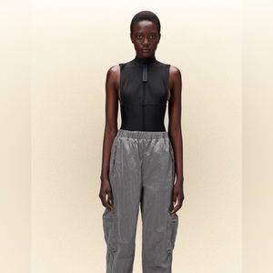 RAINS Kano regular pants - metallic gray 97 size M new in bag!